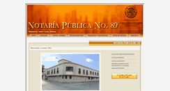 Desktop Screenshot of notaria89nl.com